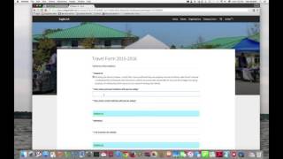 Travel Form Tutorial