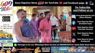 Goan Reporter News: MLA Carlos Ferreira Donates Benches to Sateri Bhagvati Devasthan in Aldona