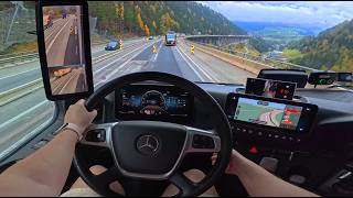 POV Truck Driving - Autumn Vibes - ITALY, BRENNERO, AUSTRIA 🚚 👧