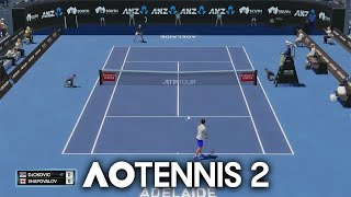 AO Tennis 2 - Novak Djokovic vs. Denis Shapovalov (Adelaide International 1)