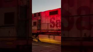 BNSF 654 (RARE ATSF Warbonnet) Trailing on the H-CLOKCK!!!!