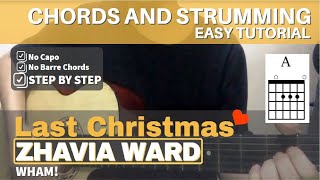 Last Christmas x Zhavia Ward Cover | Wham | Easy Guitar Chords Tutorial x Step By Step
