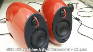 Gene Edifier E235 Luna Eclipse Apollo 2.1 Speaker Bass Test