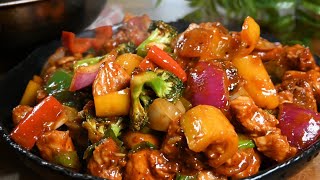 طبخ صاجية دجاج سهلة ولذيذة مع رز الياسمين الروعة! COOKING AN EASY AND DELICIOUS CHICKEN STIR FRY