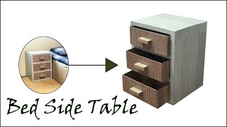 Cardboard bedside table