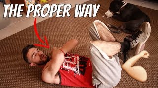 How To Do A Sit Up Properly FOR BEGINNERS!