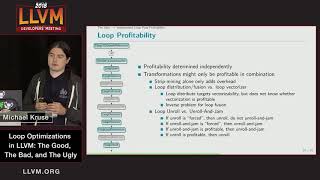 2018 LLVM Developers’ Meeting: M. Kruse “Loop Transformations in LLVM”