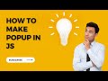 How To Make A Popup Using HTML, CSS And JavaScript | Create a Modal Box In HTML Website