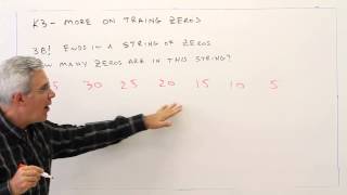 K3--More on Trailing Zeros