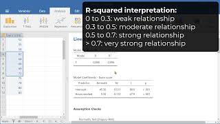 Simple Linear Regression in Jamovi