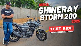 TESTE SHINERAY STORM 200 2024 - TOP SPEED, ESTRADA E CIDADE