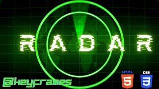 How to make RADAR using HTML & CSS only Quick keyframes animation