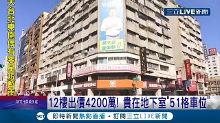 高雄屋齡44年12層大樓開價4200萬！12樓物件僅178萬.51格車位占4022萬 還無法貸款買 民眾:這邊好停車 沒什麼吸引力│記者 李承諺 張哲儒│【LIVE大現場】20211101│三立新聞台