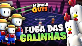 🐔FUGA DAS GALINHAS NO BLOCKDASH! STUMBLE GUYS