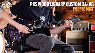 No Talking...Just Tones | PRS Wood Library Custom 24-08 | Purple Mist