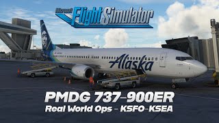 MSFS | PMDG 737-900 ER | Real World Ops | KSFO-KSEA