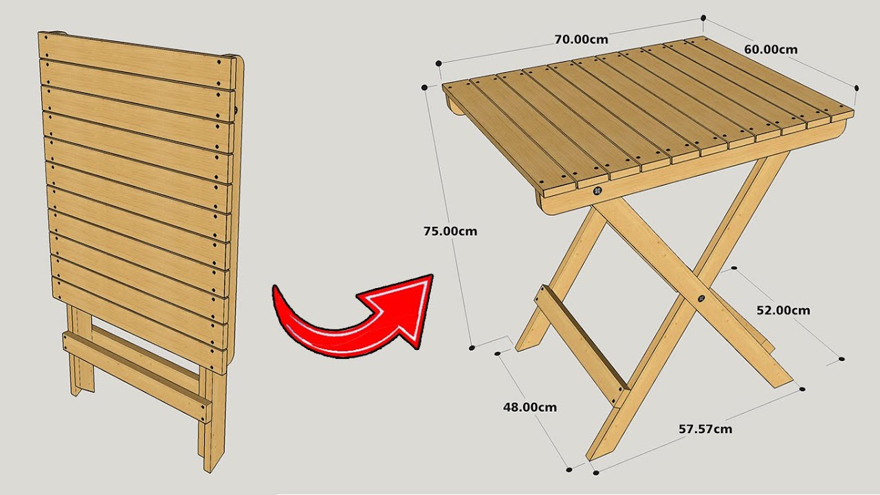 Folding Table Wood Top Diy At Gemma Oconor Blog