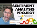 Python Sentiment Analysis Project with NLTK and 🤗 Transformers. Classify Amazon Reviews!!
