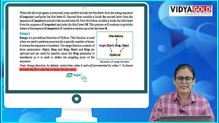Ch 8 | Vidya Gold | Computer | Class 8 | Python: Looping and Tkinter GUI | For children