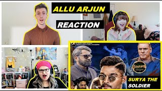 Allu Arjun FIGHT Scene REACTION!| SURYA THE SOLDIER #alluarjun