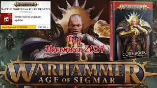 FAQ AoS 4th [ENG] November 2024 Update rules and points Skaventide Battletome Slave to Darkness