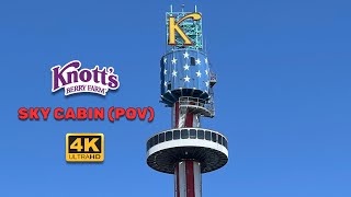 POV - Sky Cabin Attraction at Knott's Berry Farm (August 2022) 4K UHD
