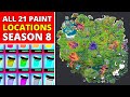 All Color Ink Bottles Locations for Paint a Toona Fish! Fortnite Season 8