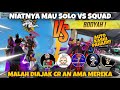 NIATNYA MAU SOLO VS SQUAD❗️EH MALAH DI AJAK CR AN SAMA BABAN, LIEE DAN LAINNYA. #freefire #dejetff