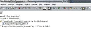 Intro to Eclipse/Java Debugging - Part 2: Breakpoints