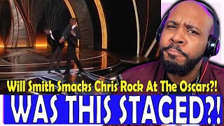 WHOA! Will Smith Slaps Chris Rock During 2022 Oscars?! Was This Staged?!