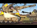 Flamethrower-Tanks vs Tank-Eater Monster - Cartoons about tanks