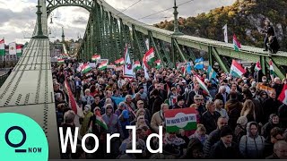 Thousands of Orban Supporters Rally In Budapest