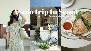 A SOLO TRIP TO SEOUL 2024✈️ | First time to travel alone | Cafe hopping, shopping and food