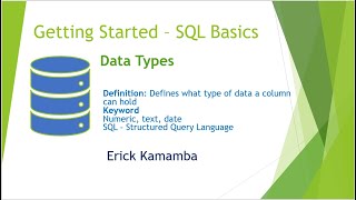 Microsoft SQL Database - Data Types