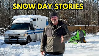 Snow Day Stories: A Mini Excavator's Tale