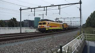 Strukton 1756 en 303008 met betonnen dwarsliggers in Zwolle!