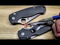 How to identify if a Spyderco is a factory second.