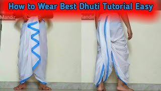 how to wear Hare krishna dhoti | dhuti tutorial ধুতি পরার নিয়ম