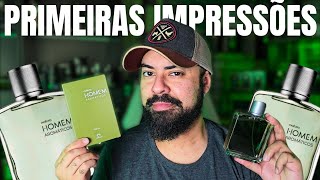 PRIMEIRAS IMPRESSOES NATURA HOMEM AROMÁTICOS!!