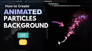 Create a Background Particles Cursor using CSS and JS | #css #javascript