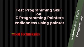 A C Programming question on endianness using pointer