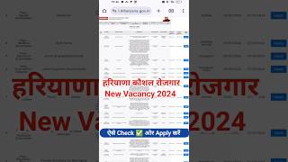 haryana kaushal rojgar vacancy 2024 | hkrn new vacancy 2024 | hkrn new update |