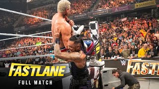 FULL MATCH: Judgment Day vs. Cody Rhodes & Jey Uso — WWE Tag Team Title Match: WWE Fastlane 2023
