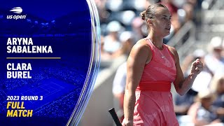 Aryna Sabalenka vs. Clara Burel Full Match | 2023 US Open Round 3