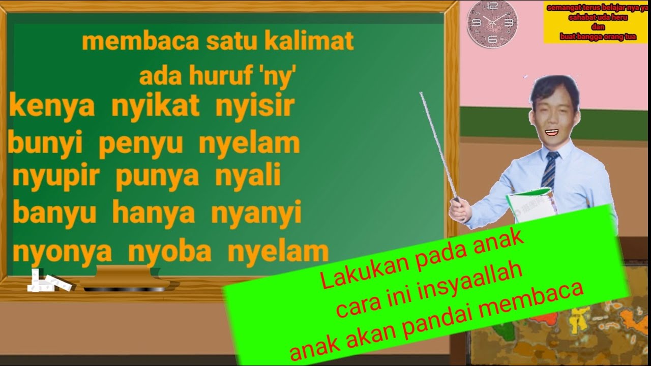 TRICK CEPAT PANDAI MEMBACA 'ny' PADA ANAK 'PART8 BELAJAR MEMBACA - YouTube