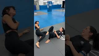 Veronica Hardy teaches Nina Drama Brazilian Jiujitsu LOL | UFC 309 #shorts #ufc #mma