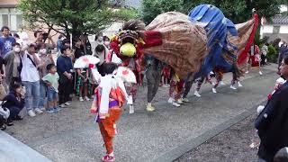 【4K】山見八幡宮 獅子舞