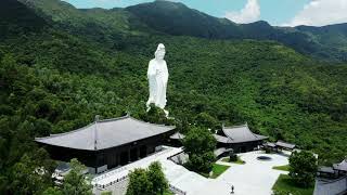 Guan Yin statue at the Tsz Shan Monastery, 慈山寺, Hong Kong. DJI Mavic Mini