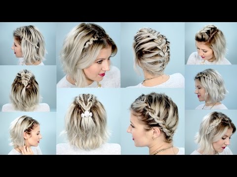 10 EASY BRAIDS FOR SHORT HAIR TUTORIAL | Milabu 10 EASY BRAIDS FOR SHORT HAIR TUTORIAL | Milabu