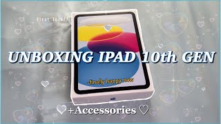 Blue ⭒ Ipad 10th Generation Unboxing 2023! + Accesories